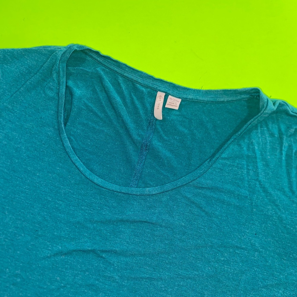 Est‎ 1946 Women Teal Blue Scoop Neck 3/4 Sleeve Jersey Knit Top Plus Size 18/20W